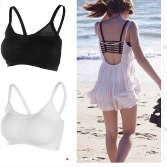 Tops - 💥HP💥 New Sexy Cut Out White Bra Bustier Crop Top